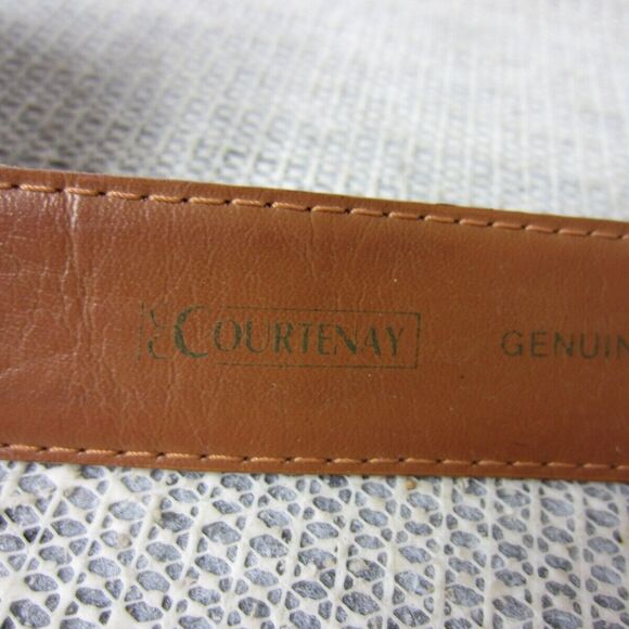 Courtenay Belt Womens Medium Brown Genuine Leather Medallion Vintage Western - Picture 7 of 15